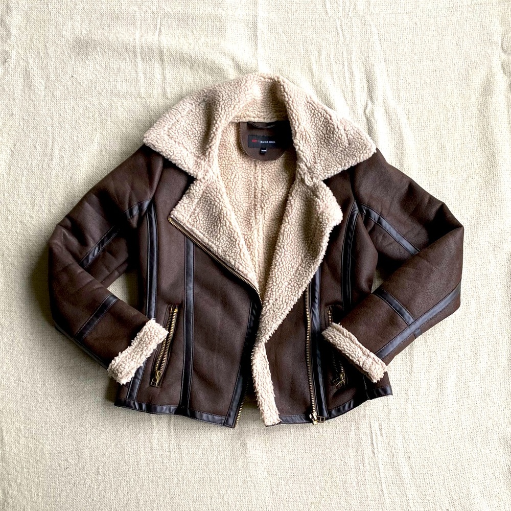 Fur Lined Aviator Jacket